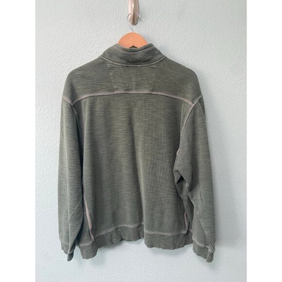 Tommy Bahama‎ Women's Plus Size Olive Green 1/4 pullover Zip Sweater Size 1x - Picture 2 of 8